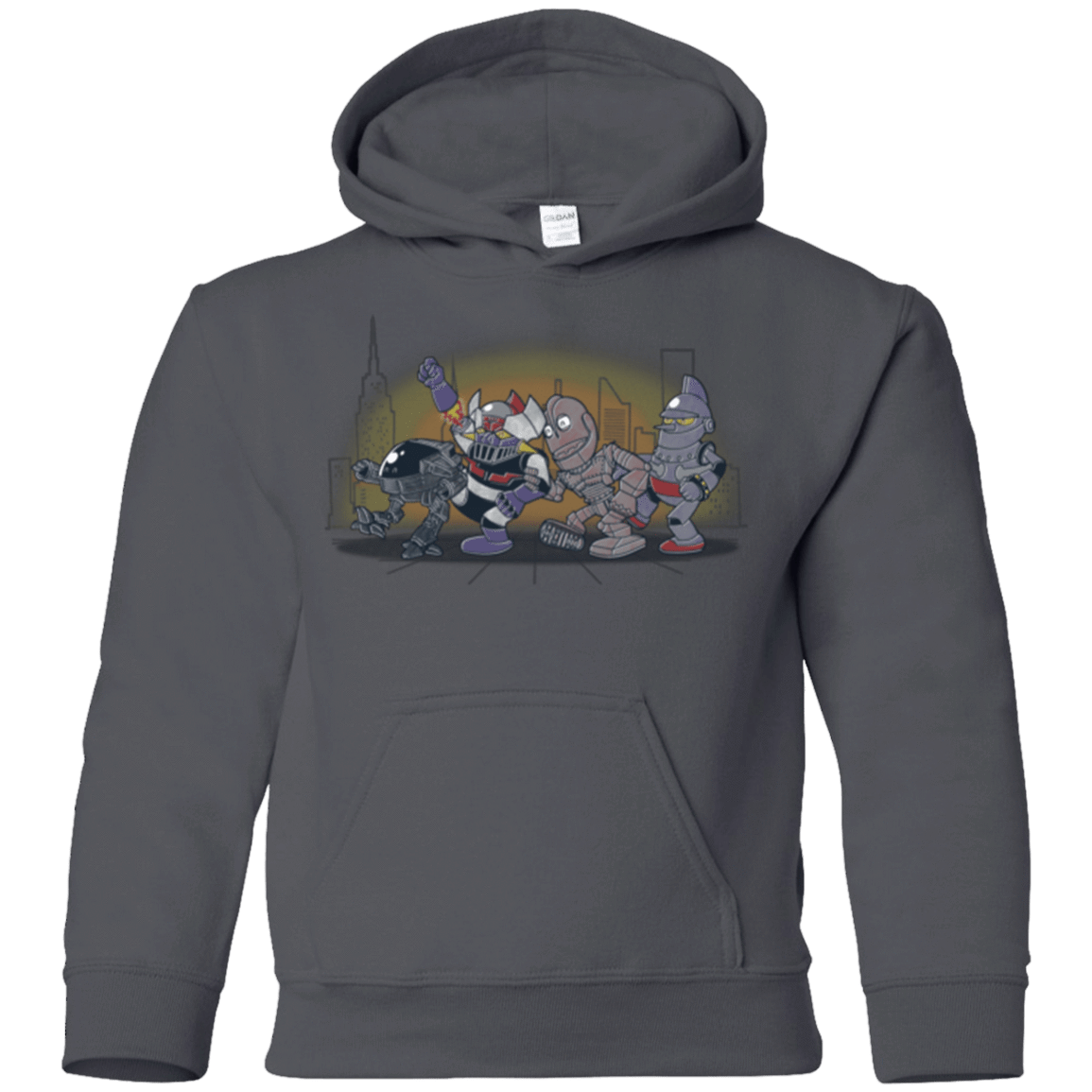 Sweatshirts Charcoal / YS Where The Big Robots are Youth Hoodie