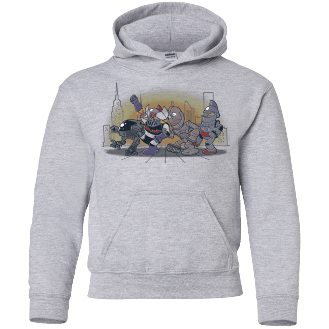 Sweatshirts Sport Grey / YS Where The Big Robots are Youth Hoodie