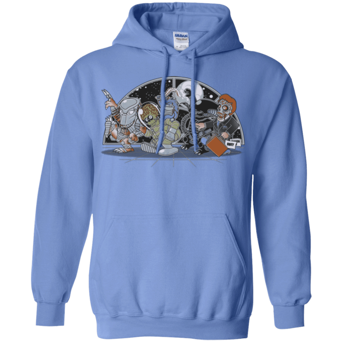 Sweatshirts Carolina Blue / Small Where The Nasty Aliens are Pullover Hoodie