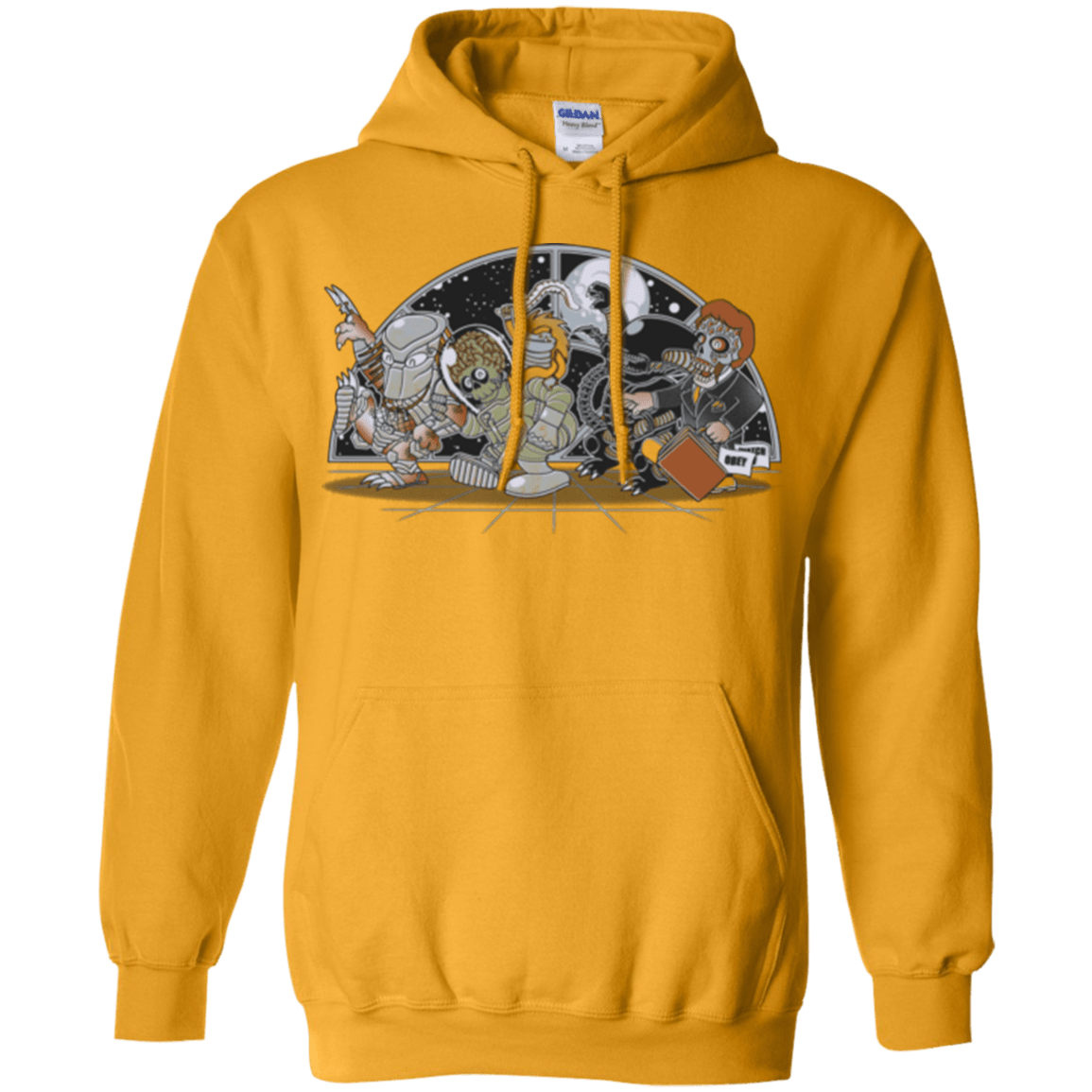 Sweatshirts Gold / Small Where The Nasty Aliens are Pullover Hoodie
