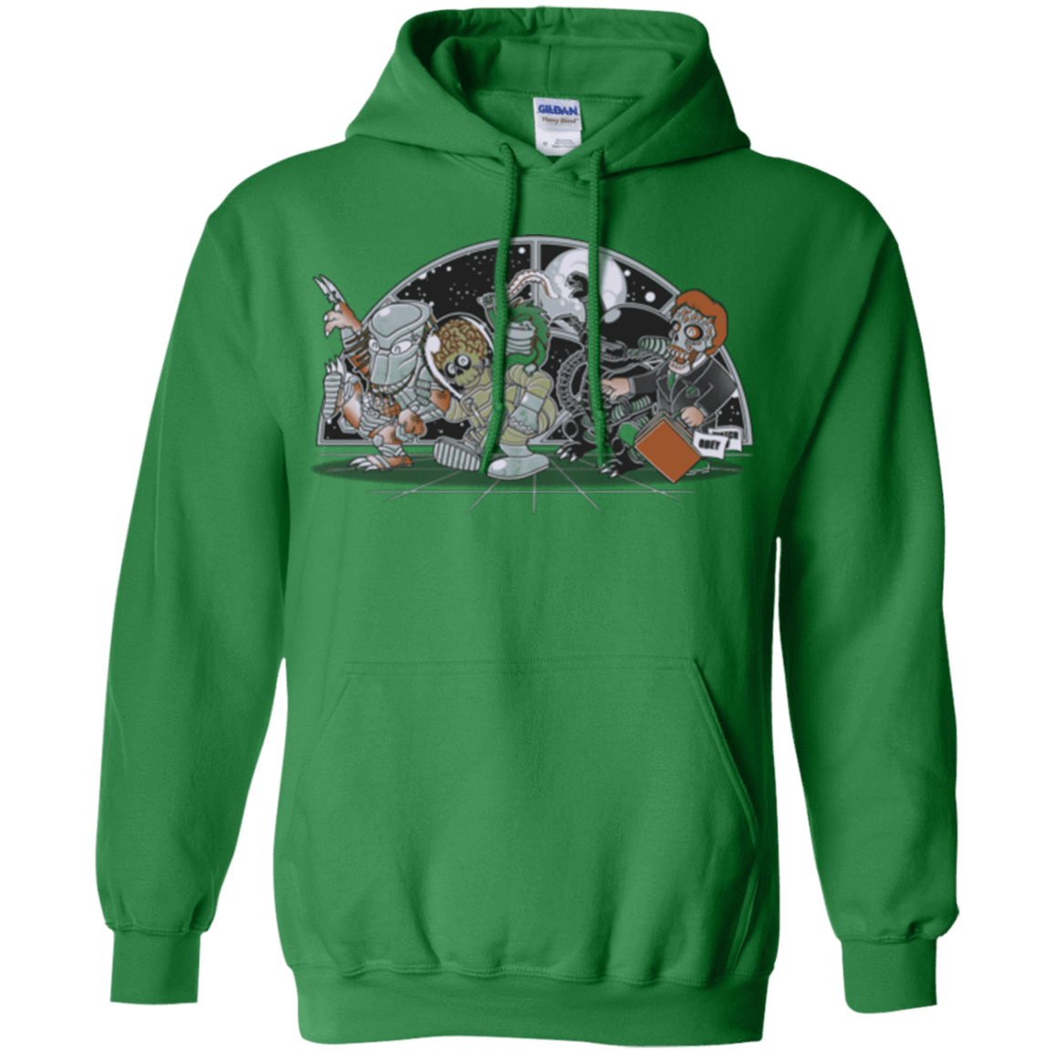 Sweatshirts Irish Green / Small Where The Nasty Aliens are Pullover Hoodie
