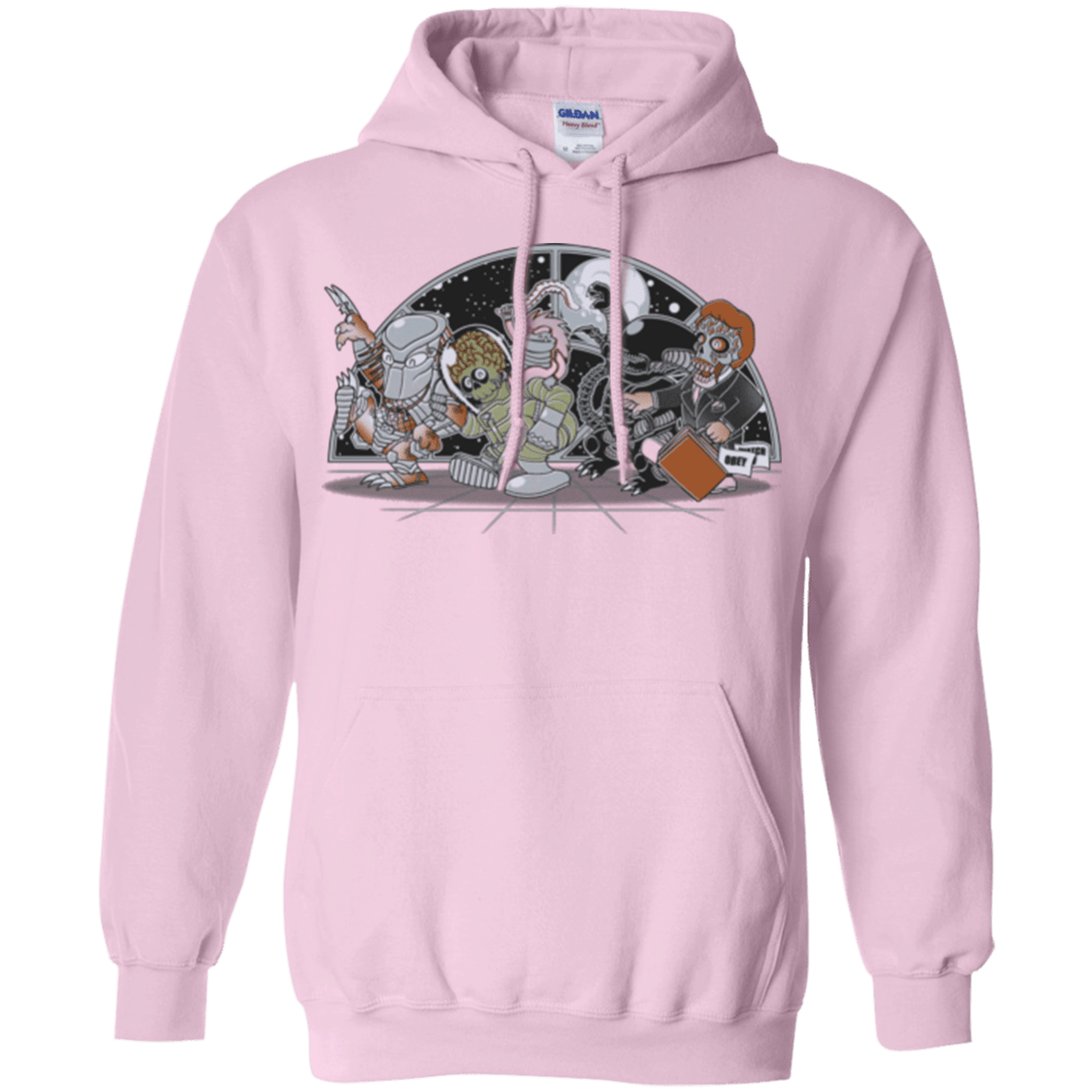 Sweatshirts Light Pink / Small Where The Nasty Aliens are Pullover Hoodie