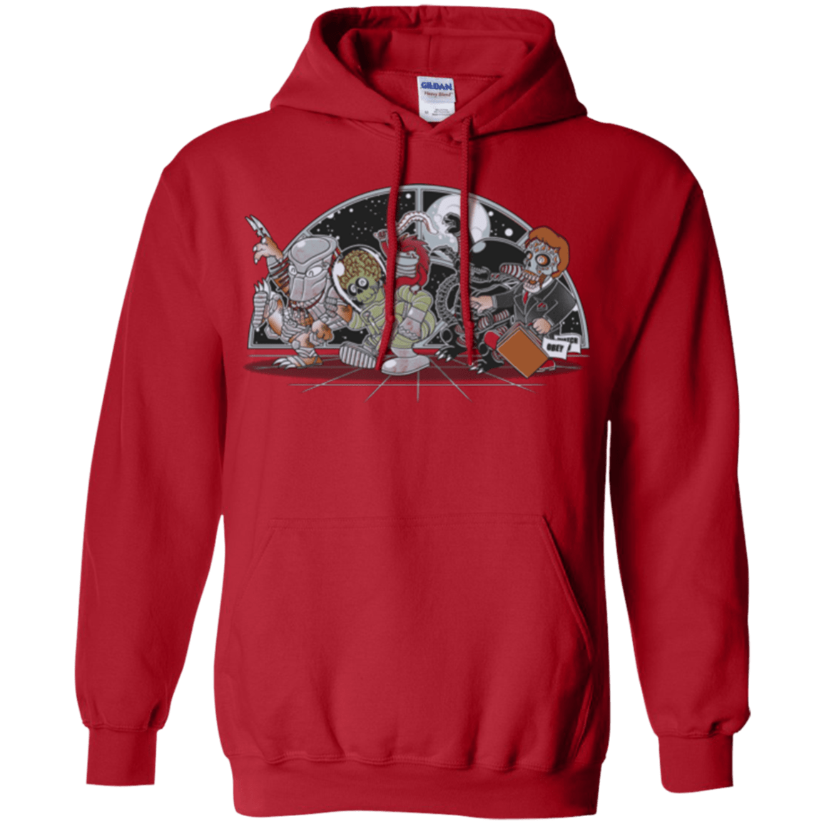 Sweatshirts Red / Small Where The Nasty Aliens are Pullover Hoodie