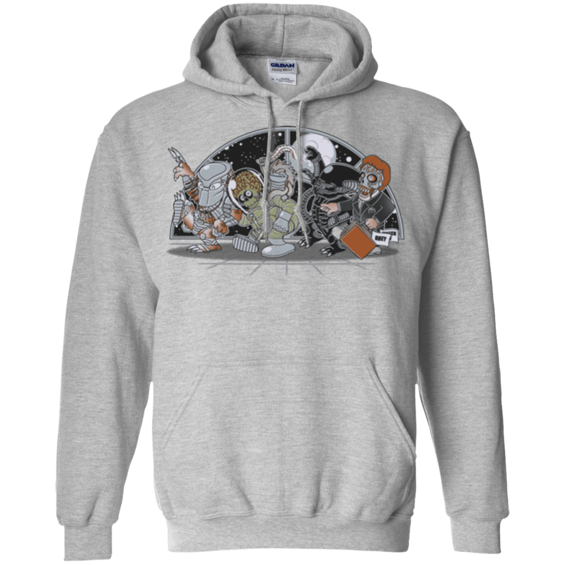 Sweatshirts Sport Grey / Small Where The Nasty Aliens are Pullover Hoodie