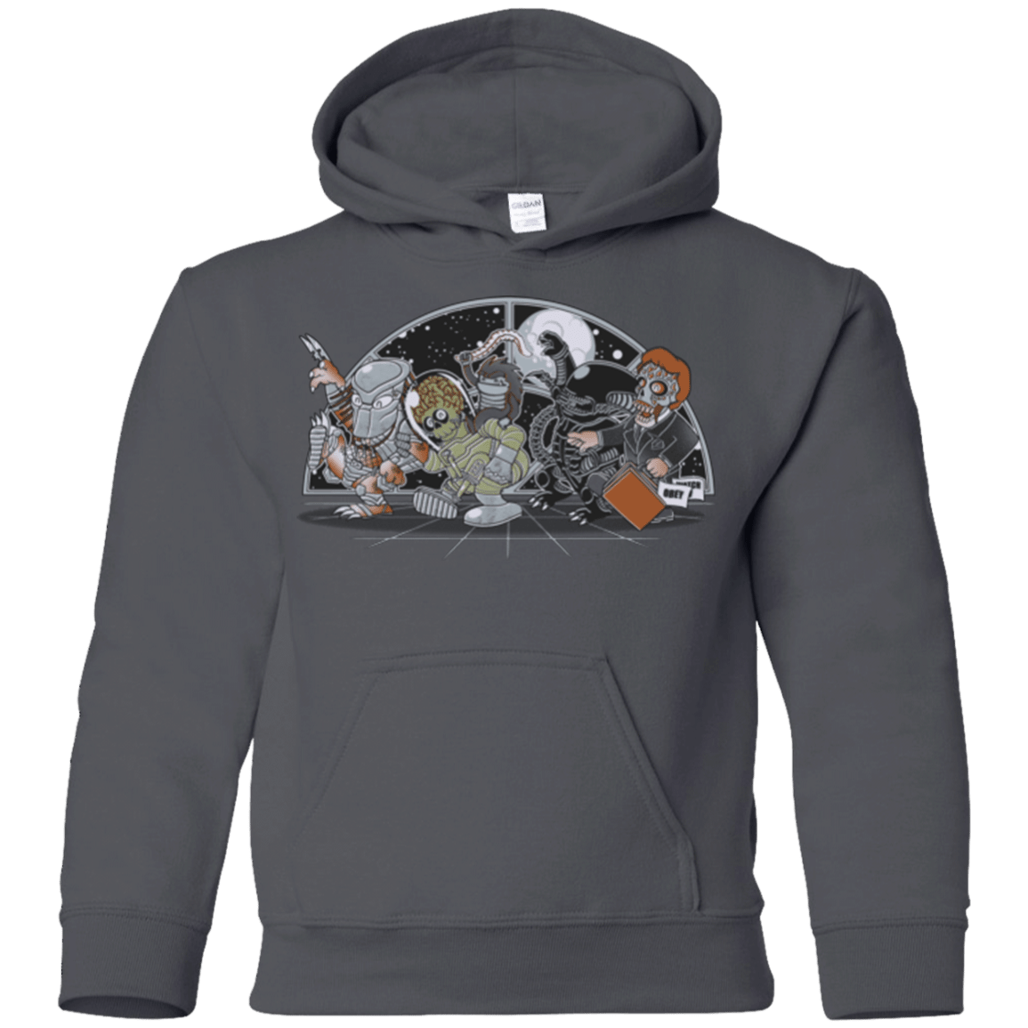 Sweatshirts Charcoal / YS Where The Nasty Aliens are Youth Hoodie