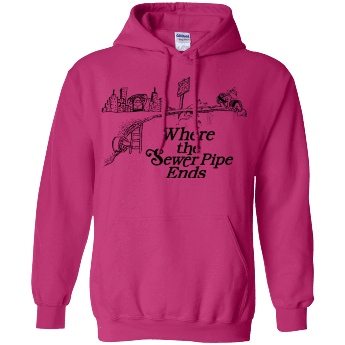 Sweatshirts Heliconia / Small Where the Sewer Pipe Ends Pullover Hoodie