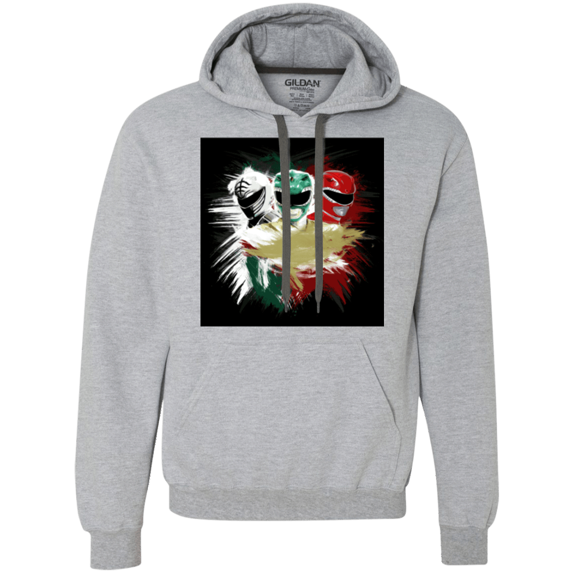 Sweatshirts Sport Grey / Small White Green Red Premium Fleece Hoodie