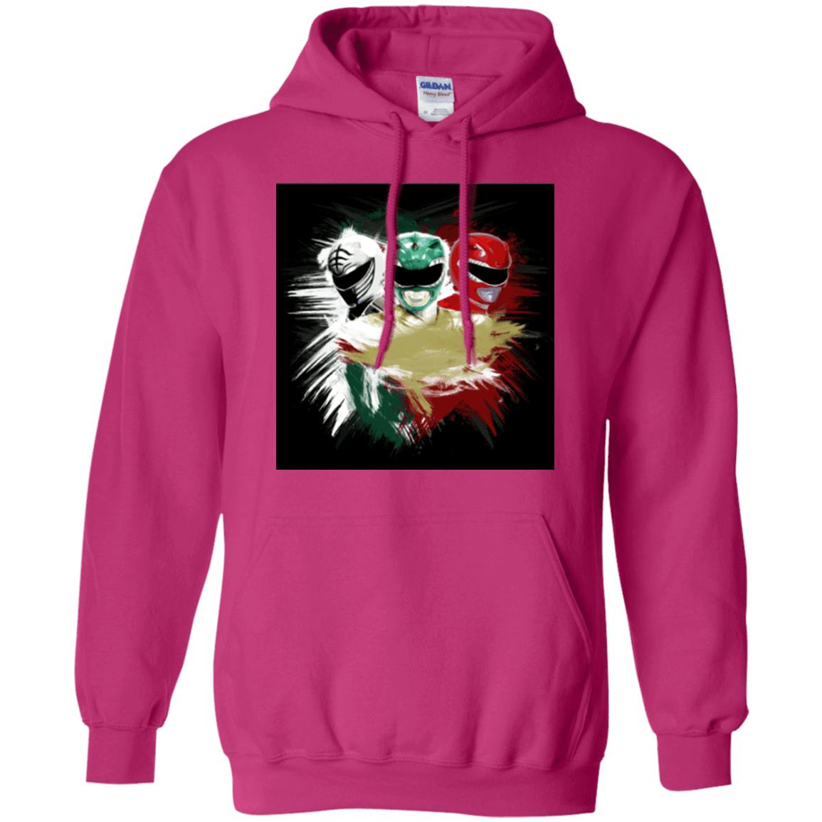 Sweatshirts Heliconia / Small White Green Red Pullover Hoodie