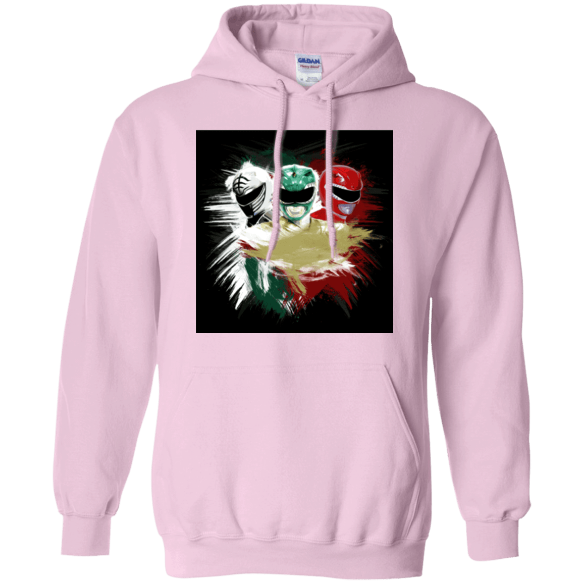 Sweatshirts Light Pink / Small White Green Red Pullover Hoodie