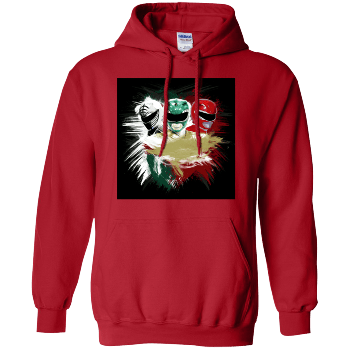 Sweatshirts Red / Small White Green Red Pullover Hoodie