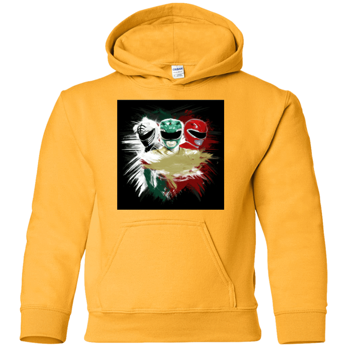 Sweatshirts Gold / YS White Green Red Youth Hoodie