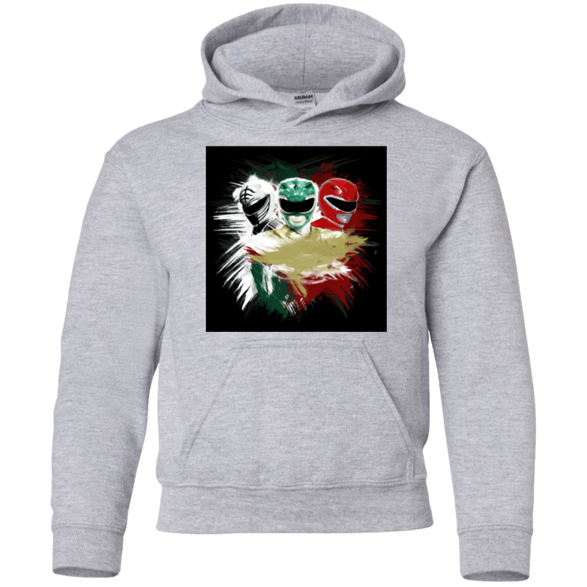 Sweatshirts Sport Grey / YS White Green Red Youth Hoodie