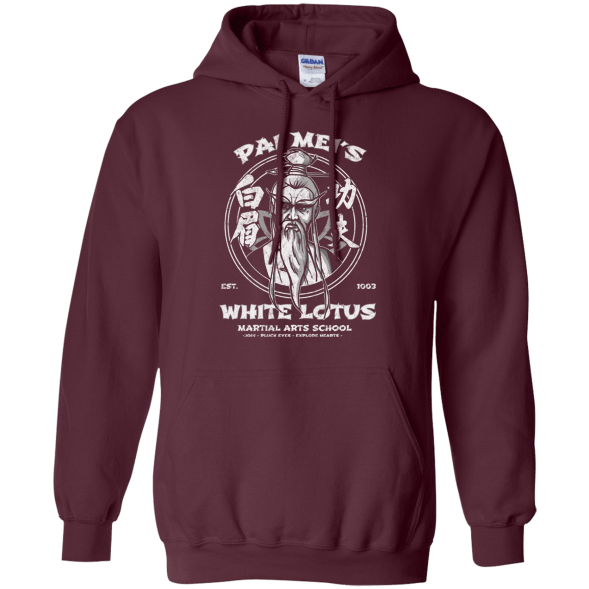 Sweatshirts Maroon / Small White Lotus Pullover Hoodie