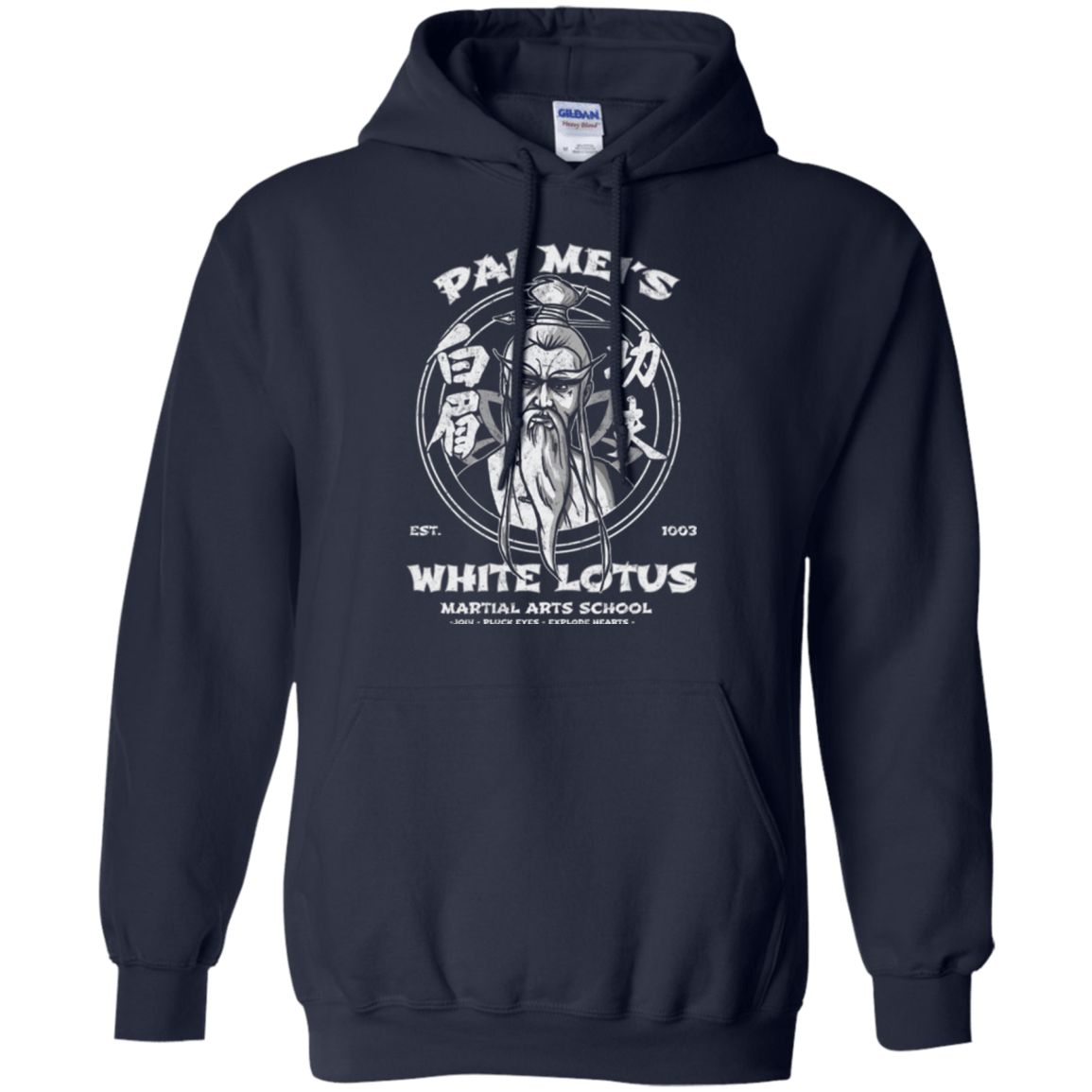 Sweatshirts Navy / Small White Lotus Pullover Hoodie