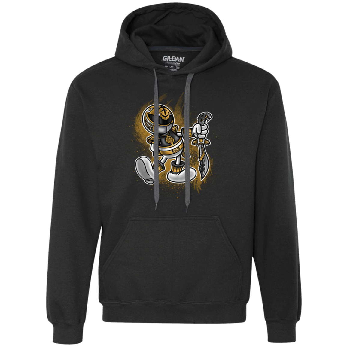 Sweatshirts Black / Small White Ranger Artwork Premium Fleece Hoodie