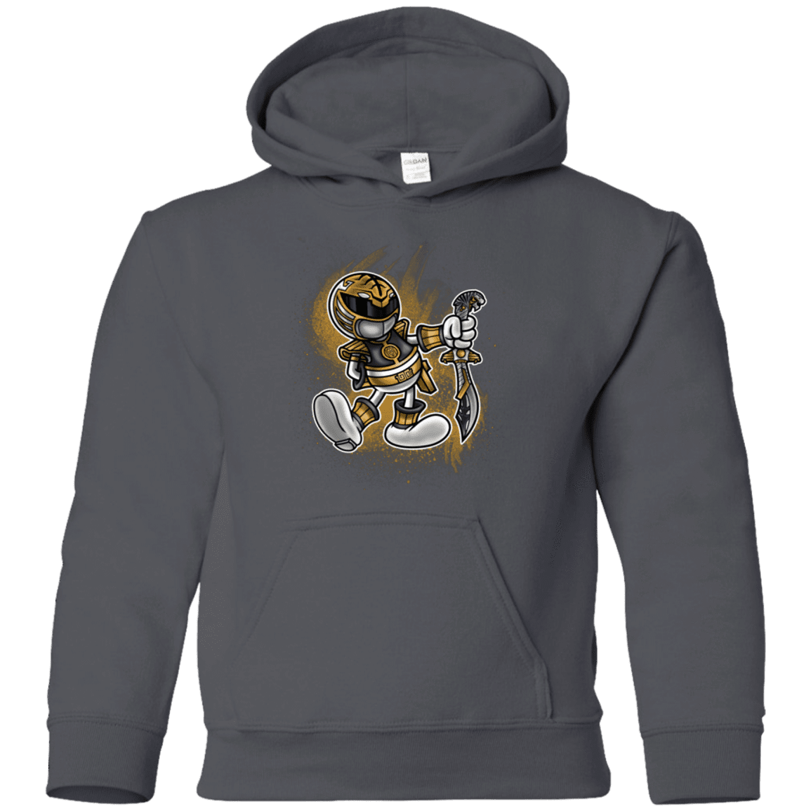 Sweatshirts Charcoal / YS White Ranger Artwork Youth Hoodie
