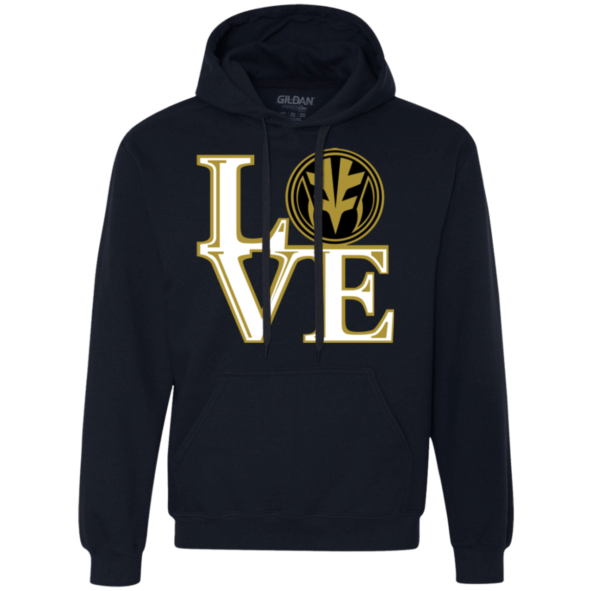 Sweatshirts Navy / Small White Ranger LOVE Premium Fleece Hoodie