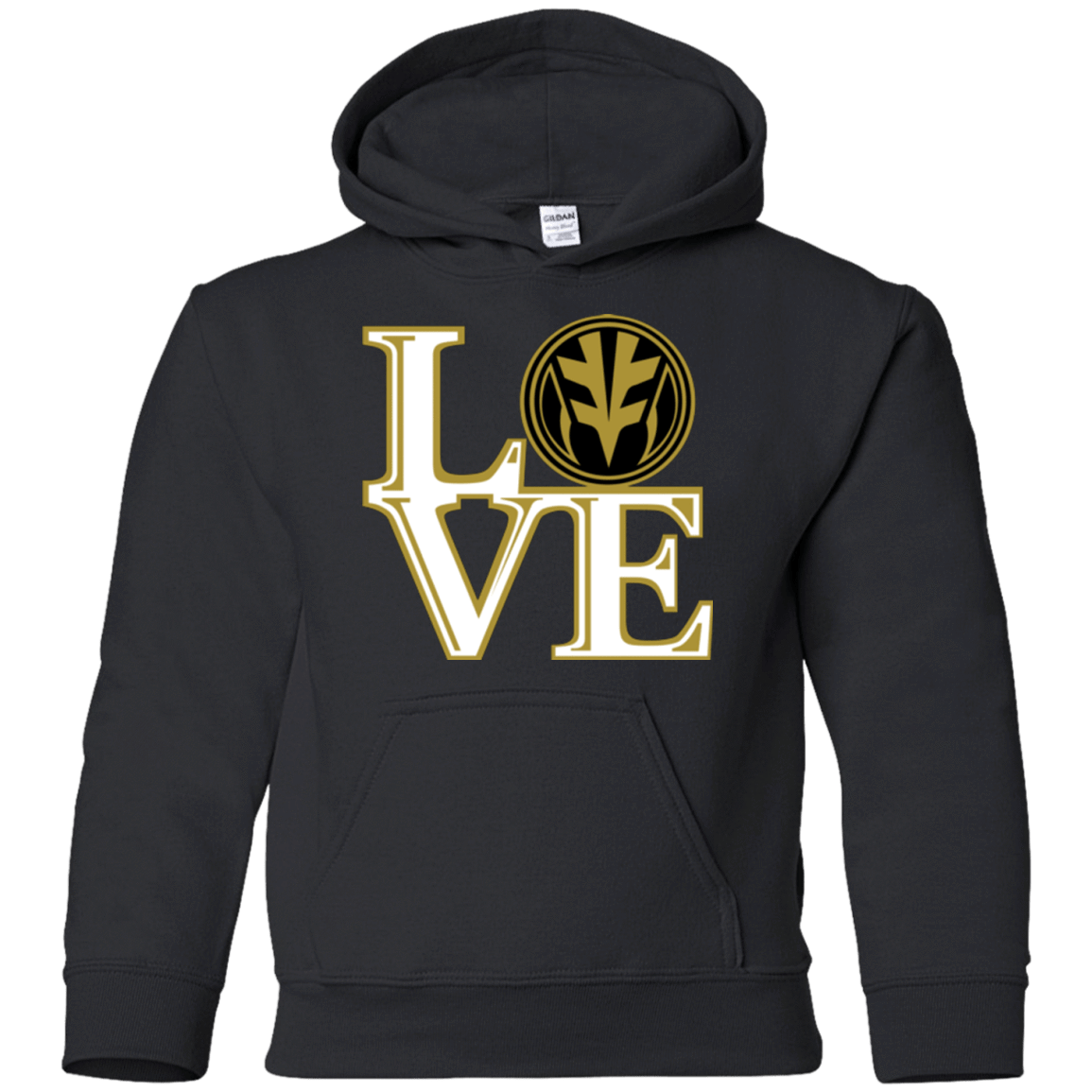 Sweatshirts Black / YS White Ranger LOVE Youth Hoodie