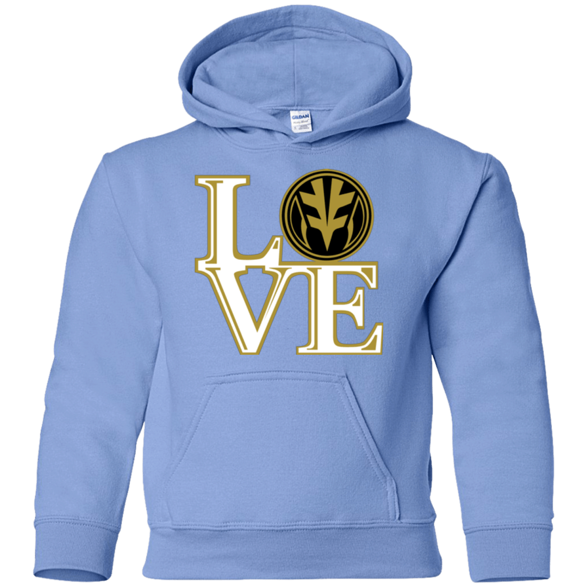 Sweatshirts Carolina Blue / YS White Ranger LOVE Youth Hoodie