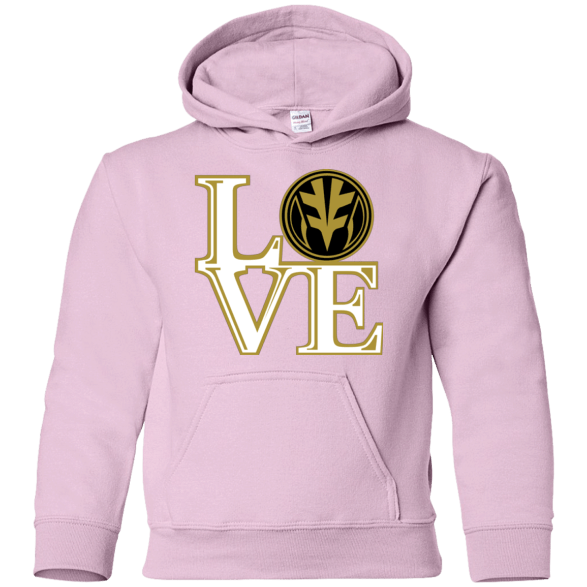 Sweatshirts Light Pink / YS White Ranger LOVE Youth Hoodie