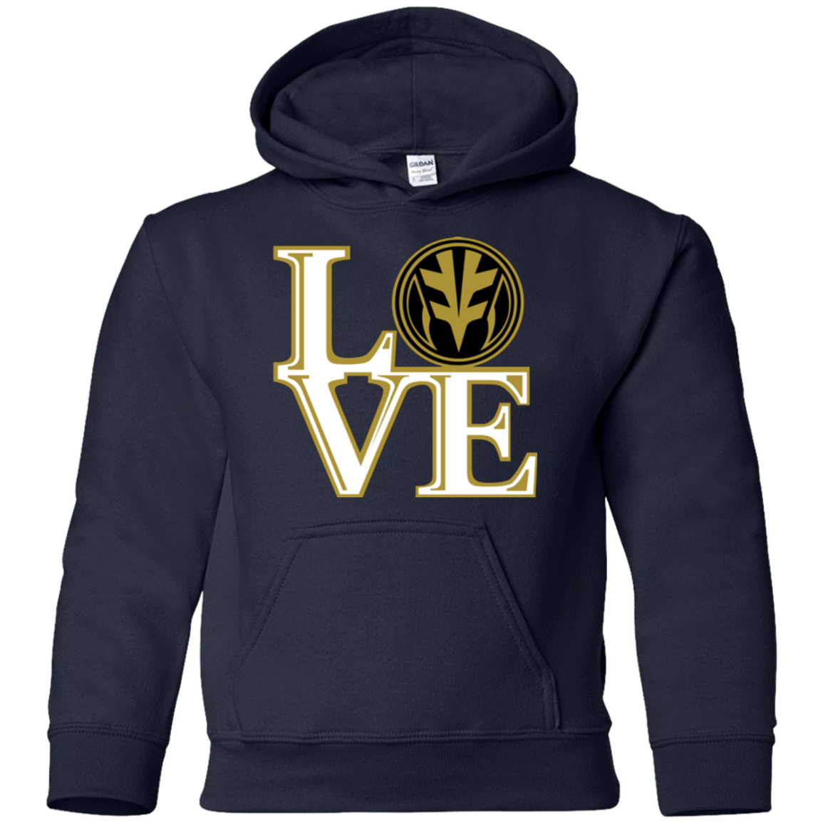 Sweatshirts Navy / YS White Ranger LOVE Youth Hoodie