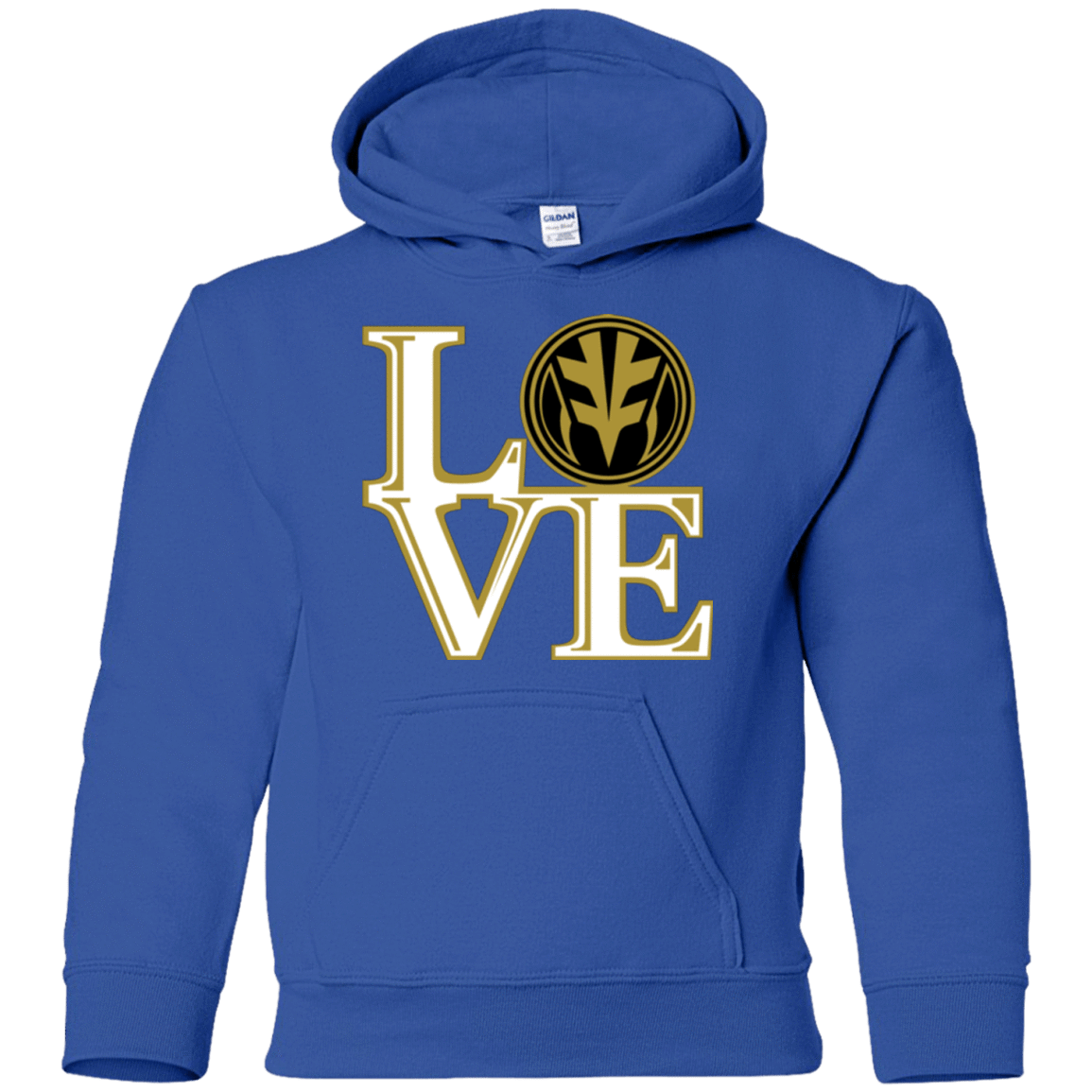 Sweatshirts Royal / YS White Ranger LOVE Youth Hoodie