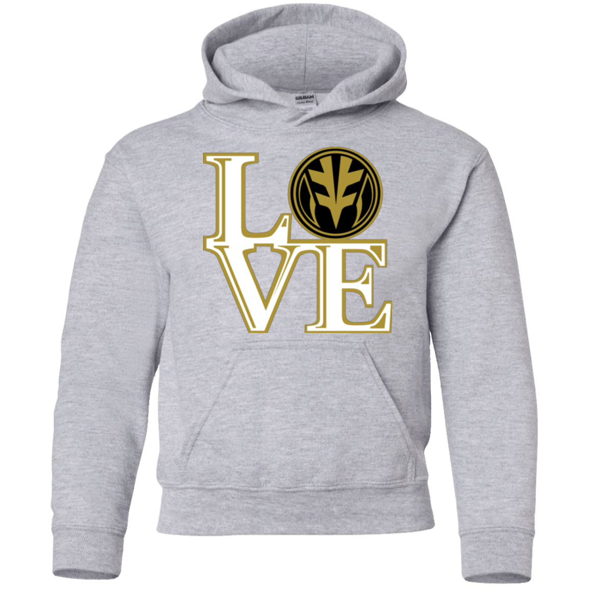 Sweatshirts Sport Grey / YS White Ranger LOVE Youth Hoodie