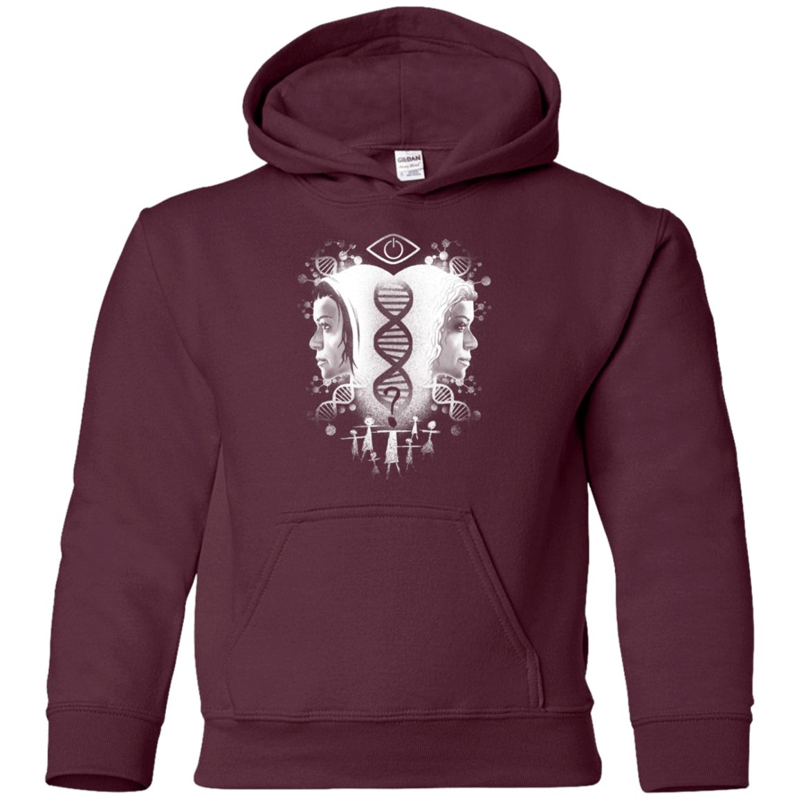 Sweatshirts Maroon / YS Who Am I Youth Hoodie