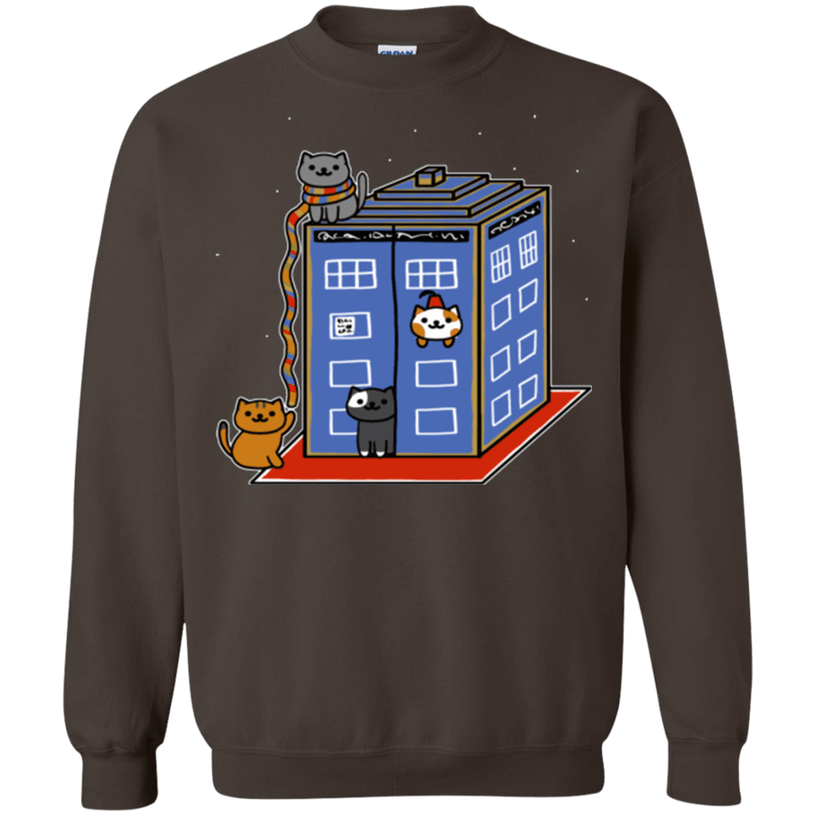 Sweatshirts Dark Chocolate / Small Who Atsume Crewneck Sweatshirt