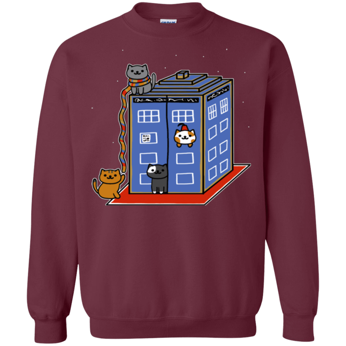 Sweatshirts Maroon / Small Who Atsume Crewneck Sweatshirt