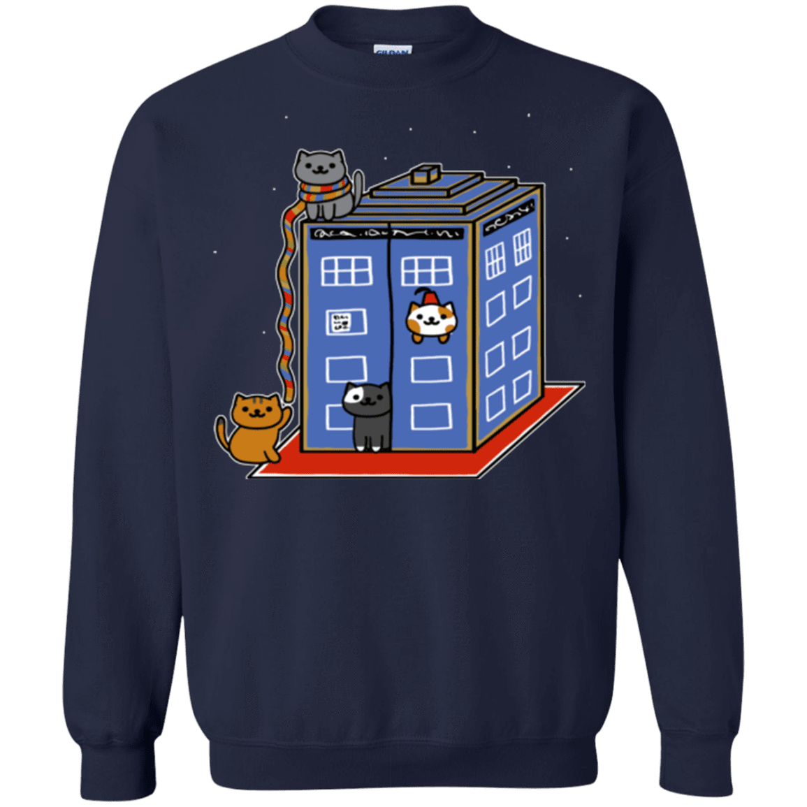 Sweatshirts Navy / Small Who Atsume Crewneck Sweatshirt