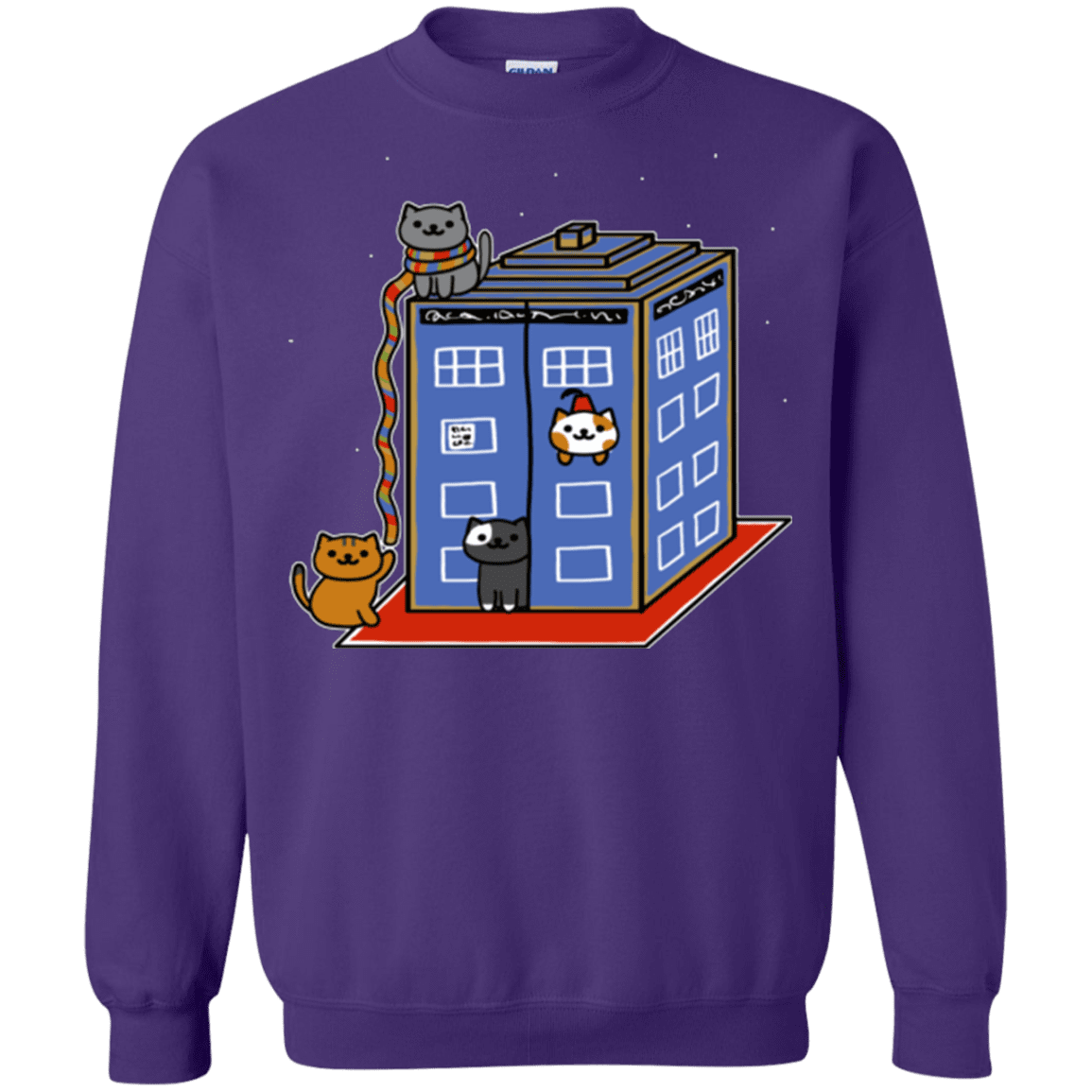 Sweatshirts Purple / Small Who Atsume Crewneck Sweatshirt