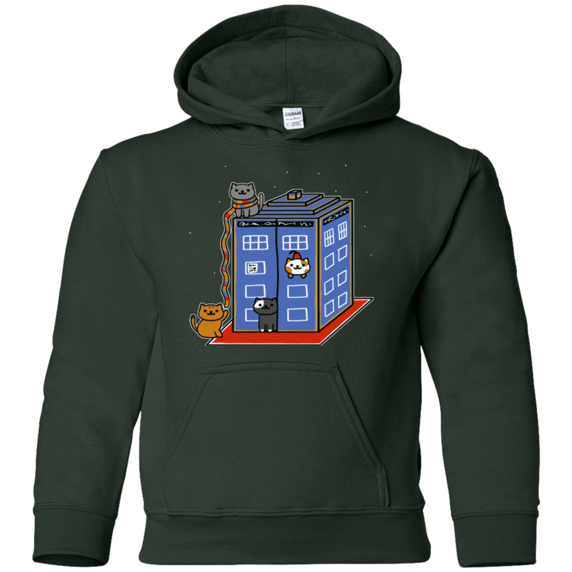 Sweatshirts Forest Green / YS Who Atsume Youth Hoodie