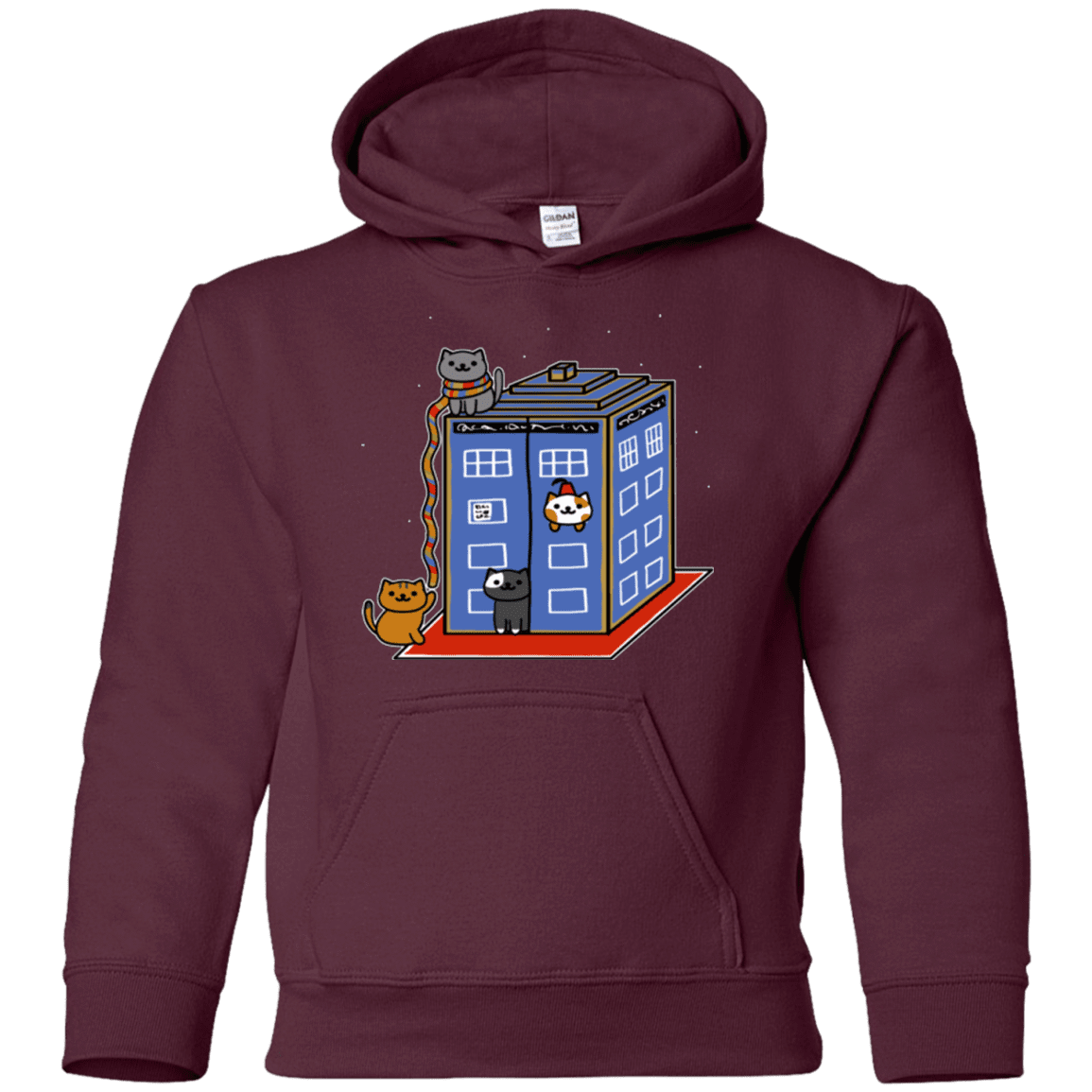 Sweatshirts Maroon / YS Who Atsume Youth Hoodie