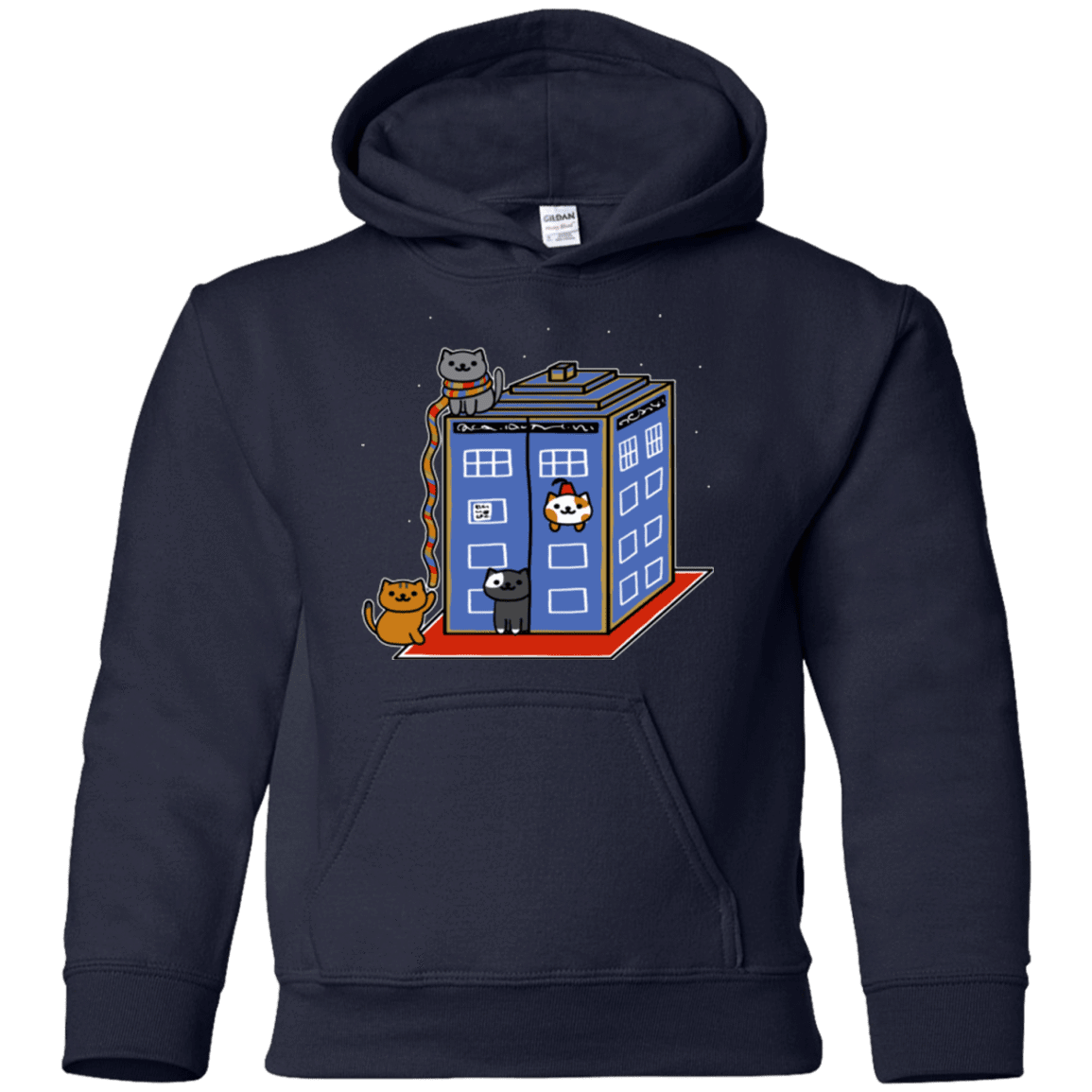 Sweatshirts Navy / YS Who Atsume Youth Hoodie