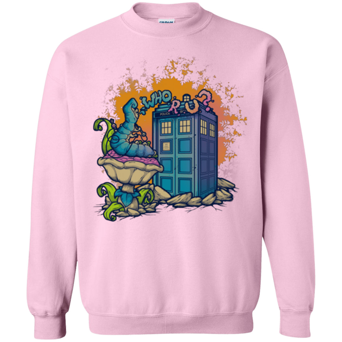 Sweatshirts Light Pink / Small WHO R U 2 Crewneck Sweatshirt