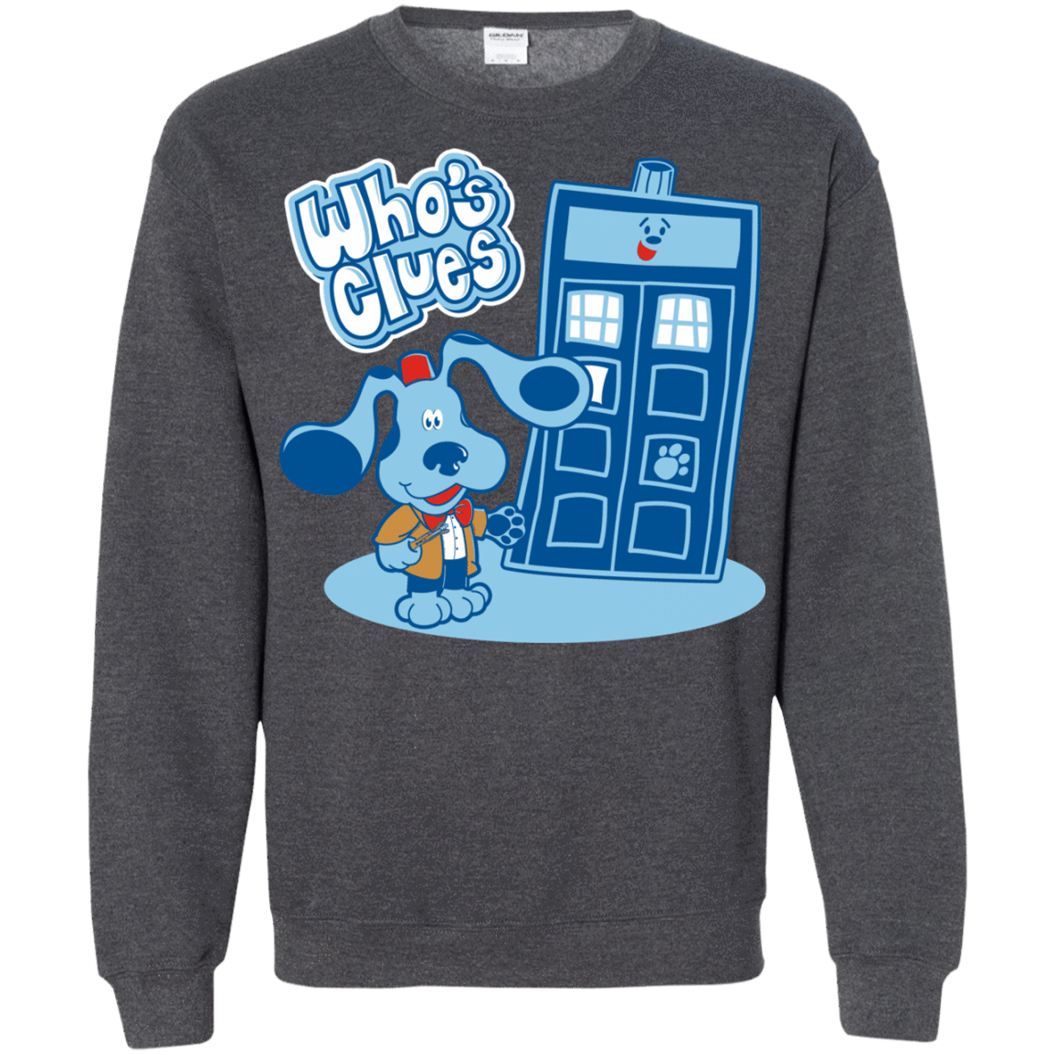 Sweatshirts Dark Heather / S Who's Clues Crewneck Sweatshirt