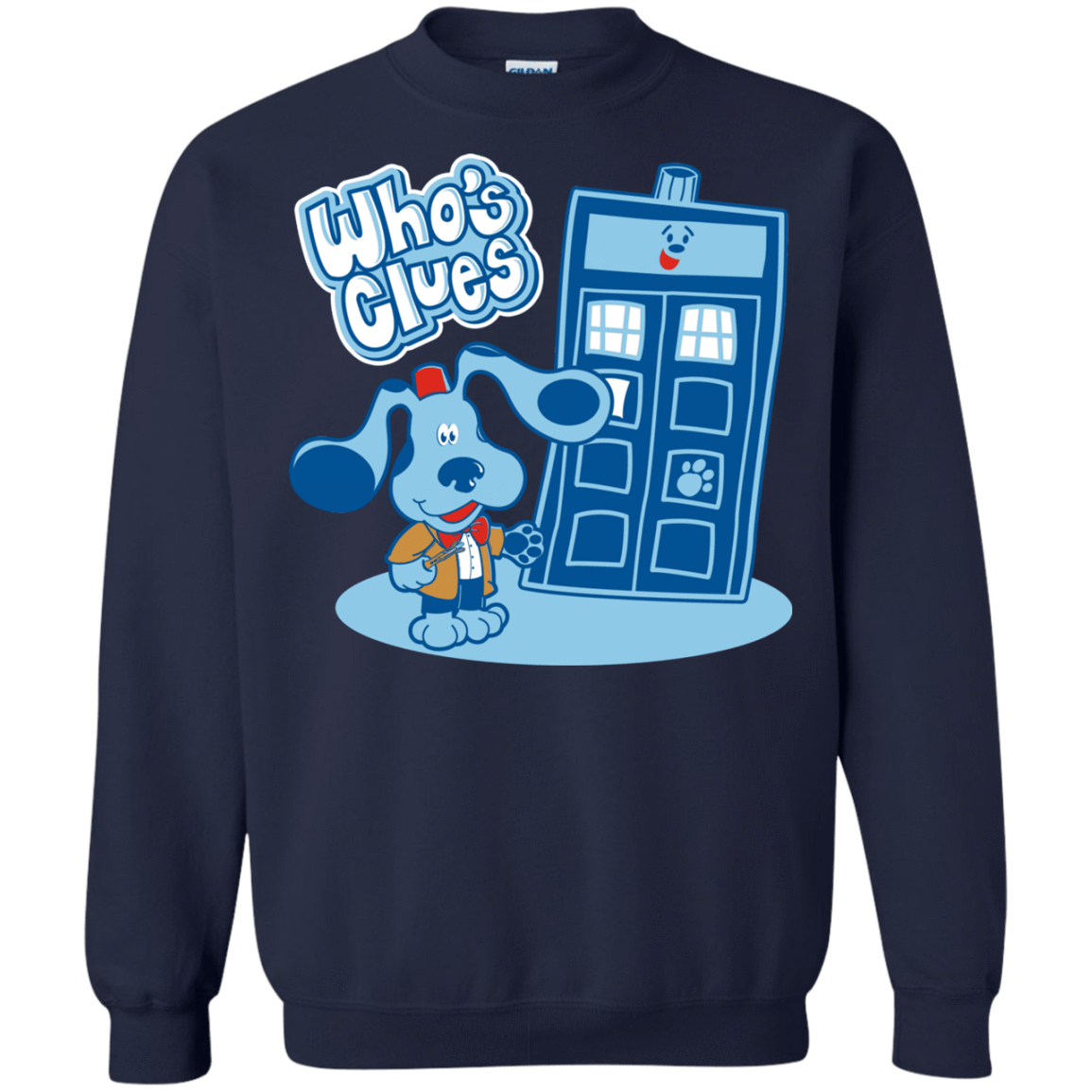 Sweatshirts Navy / S Who's Clues Crewneck Sweatshirt