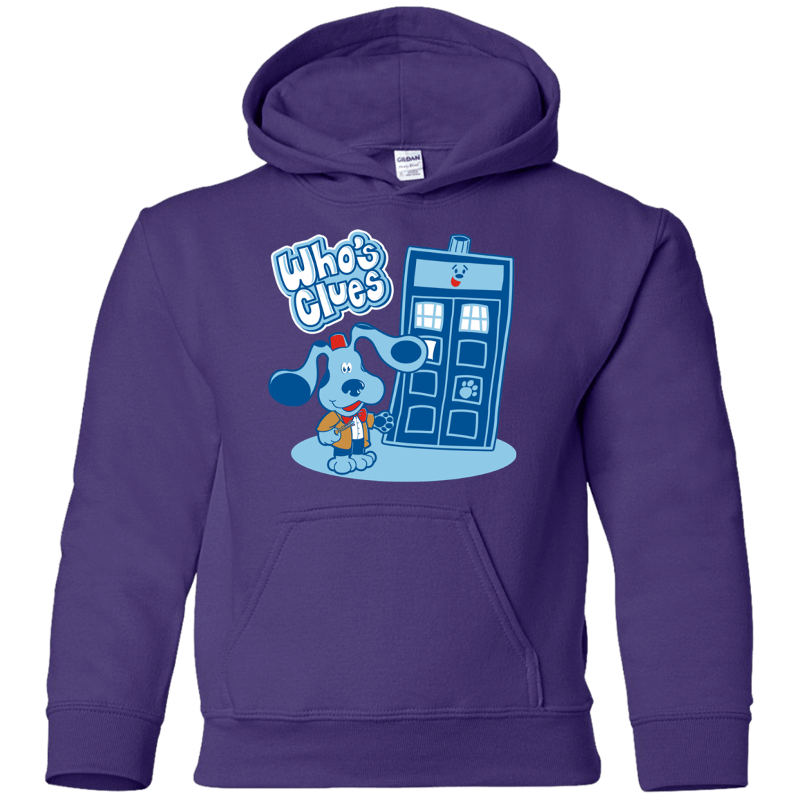 Sweatshirts Purple / YS Who's Clues Youth Hoodie