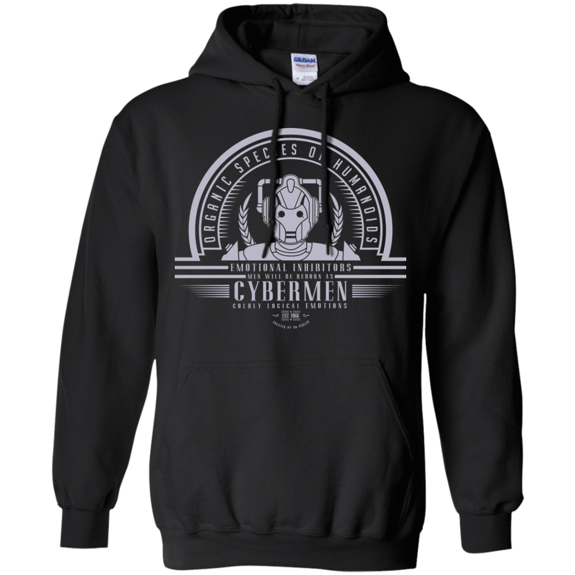 Sweatshirts Black / Small Who Villains Cybermen Pullover Hoodie