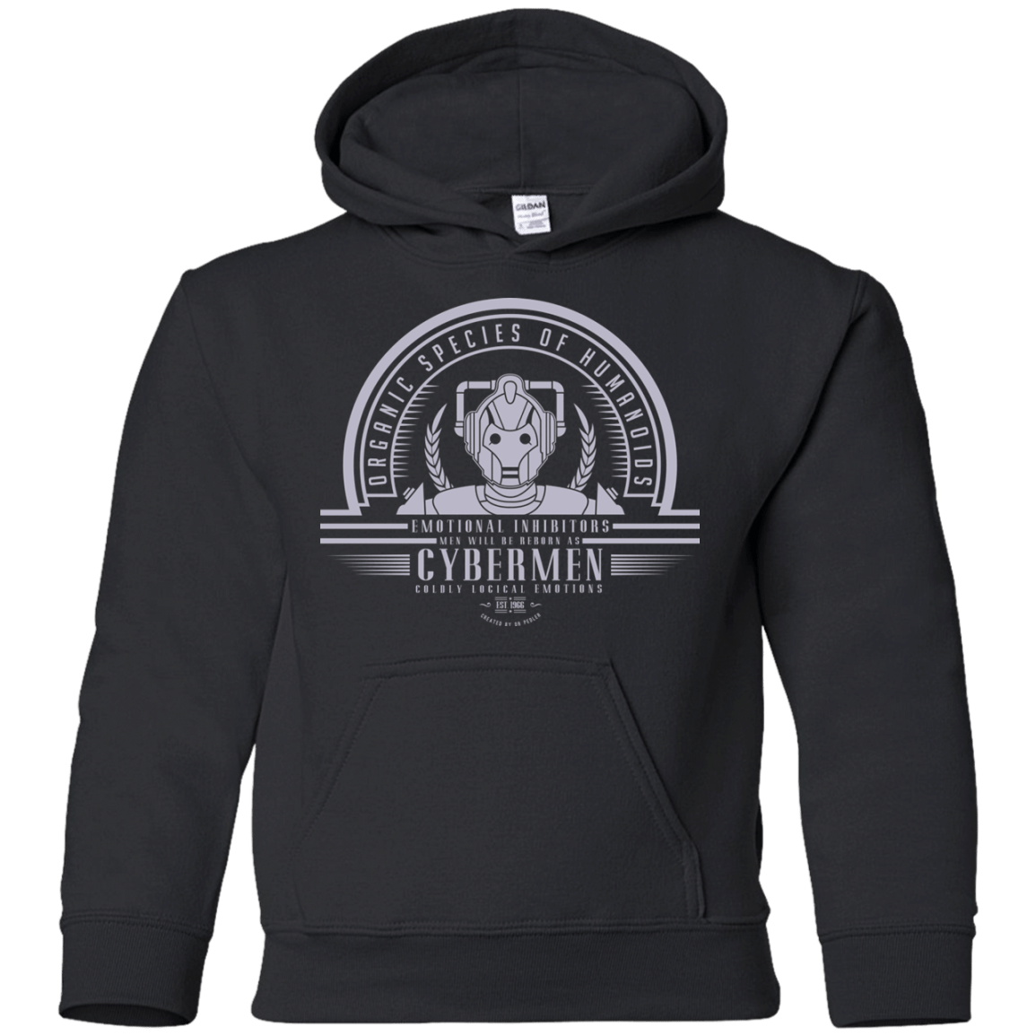 Sweatshirts Black / YS Who Villains Cybermen Youth Hoodie