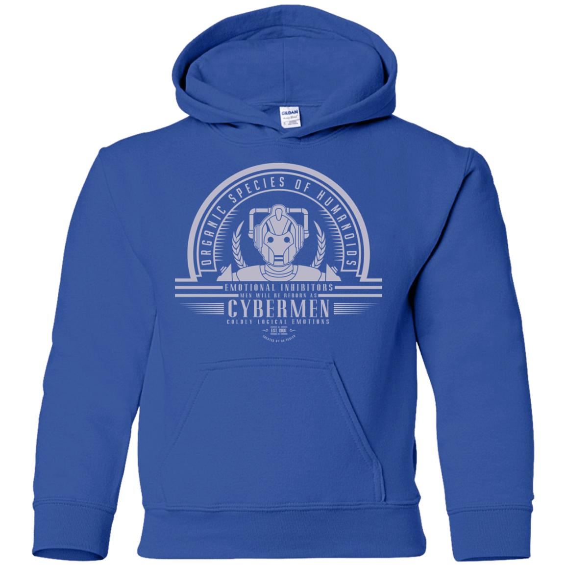 Sweatshirts Royal / YS Who Villains Cybermen Youth Hoodie