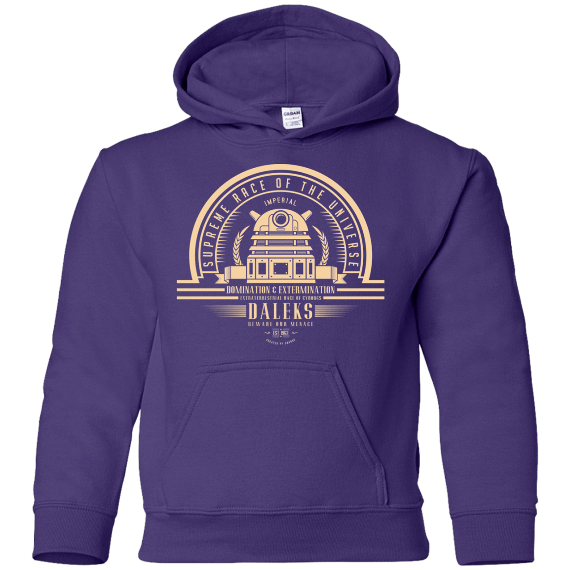 Sweatshirts Purple / YS Who Villains Daleks Youth Hoodie