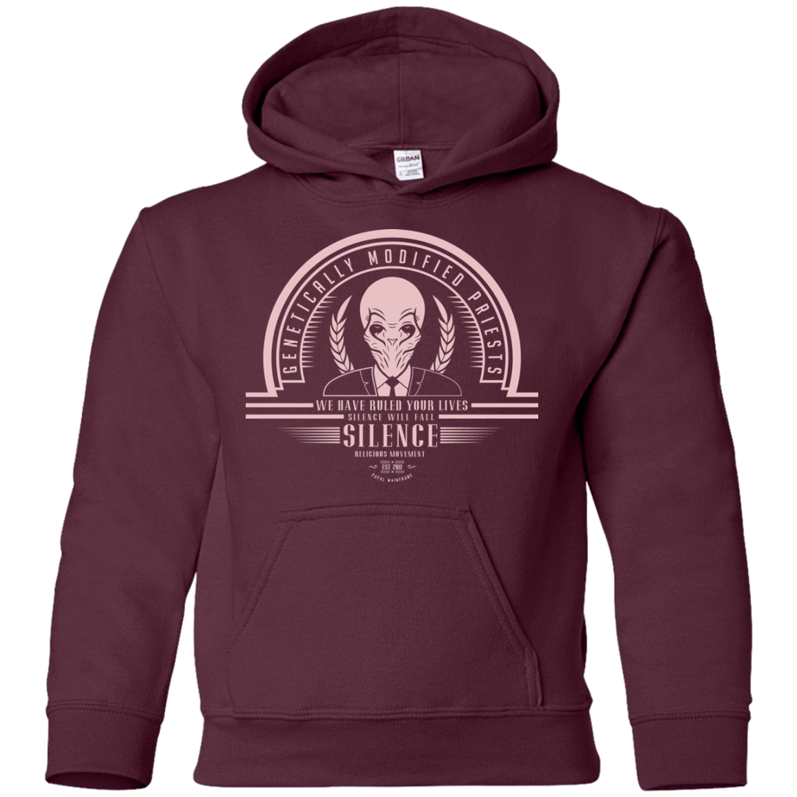 Sweatshirts Maroon / YS Who Villains Silence Youth Hoodie