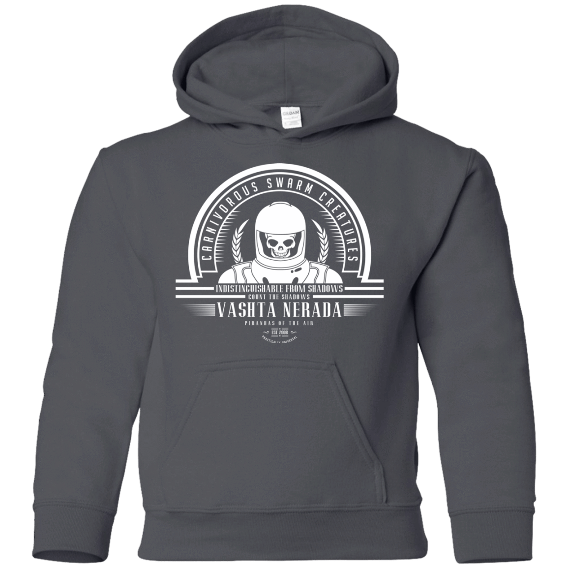 Sweatshirts Charcoal / YS Who Villains Vashta Nerada Youth Hoodie