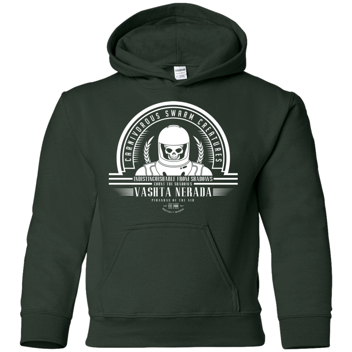 Sweatshirts Forest Green / YS Who Villains Vashta Nerada Youth Hoodie