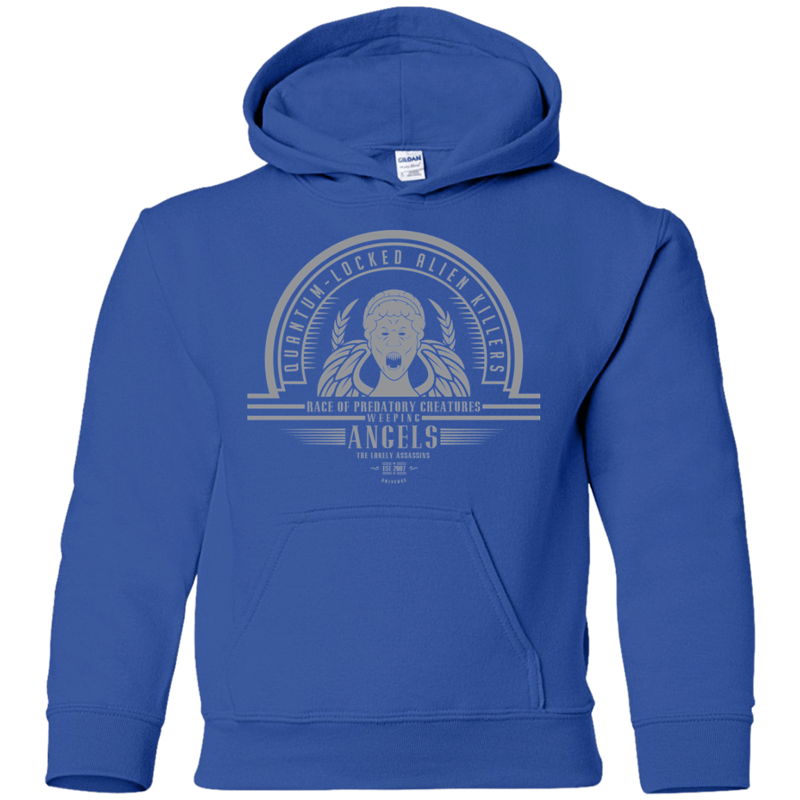 Sweatshirts Royal / YS Who Villains Weeping Angels Youth Hoodie
