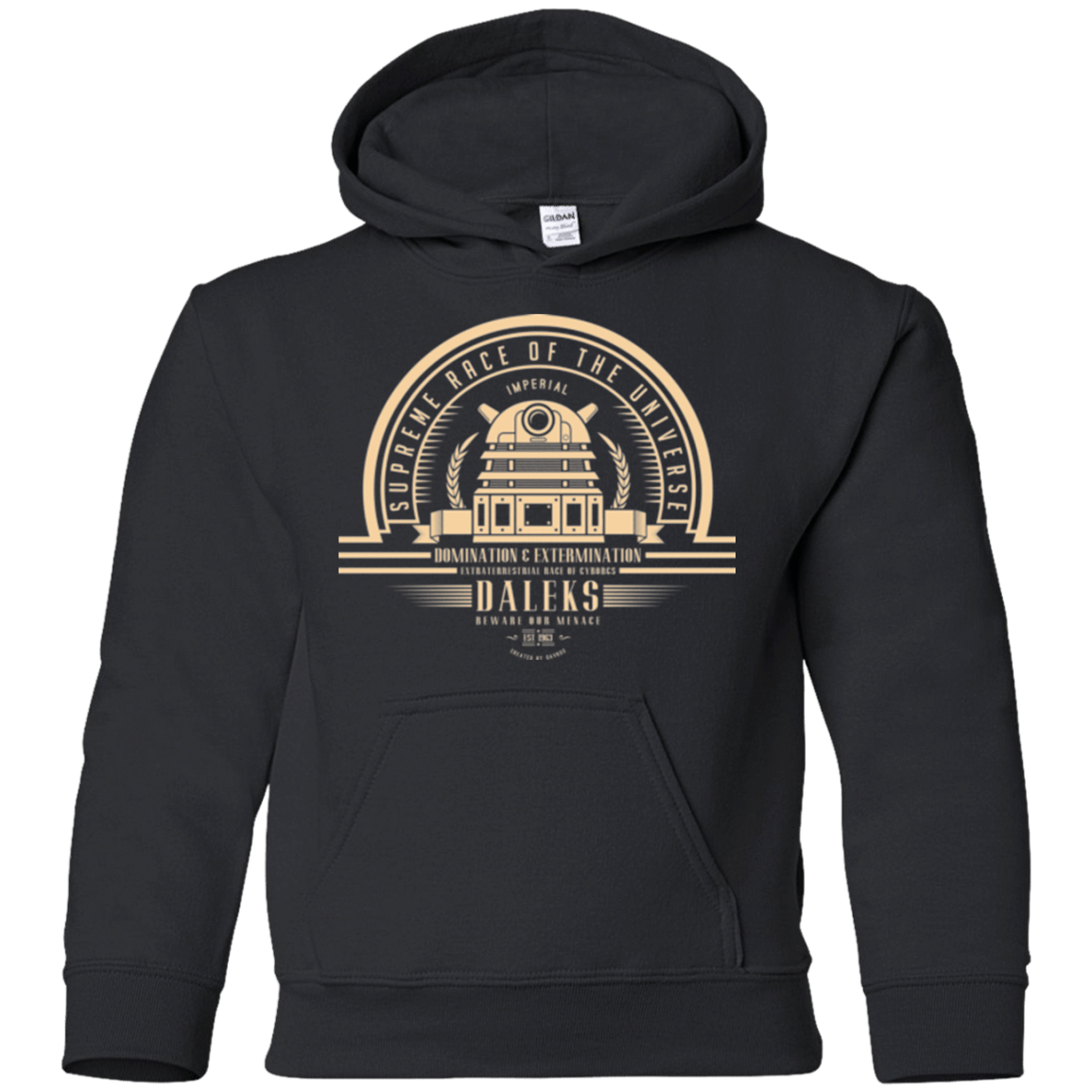 Sweatshirts Black / YS Who Villains Youth Hoodie