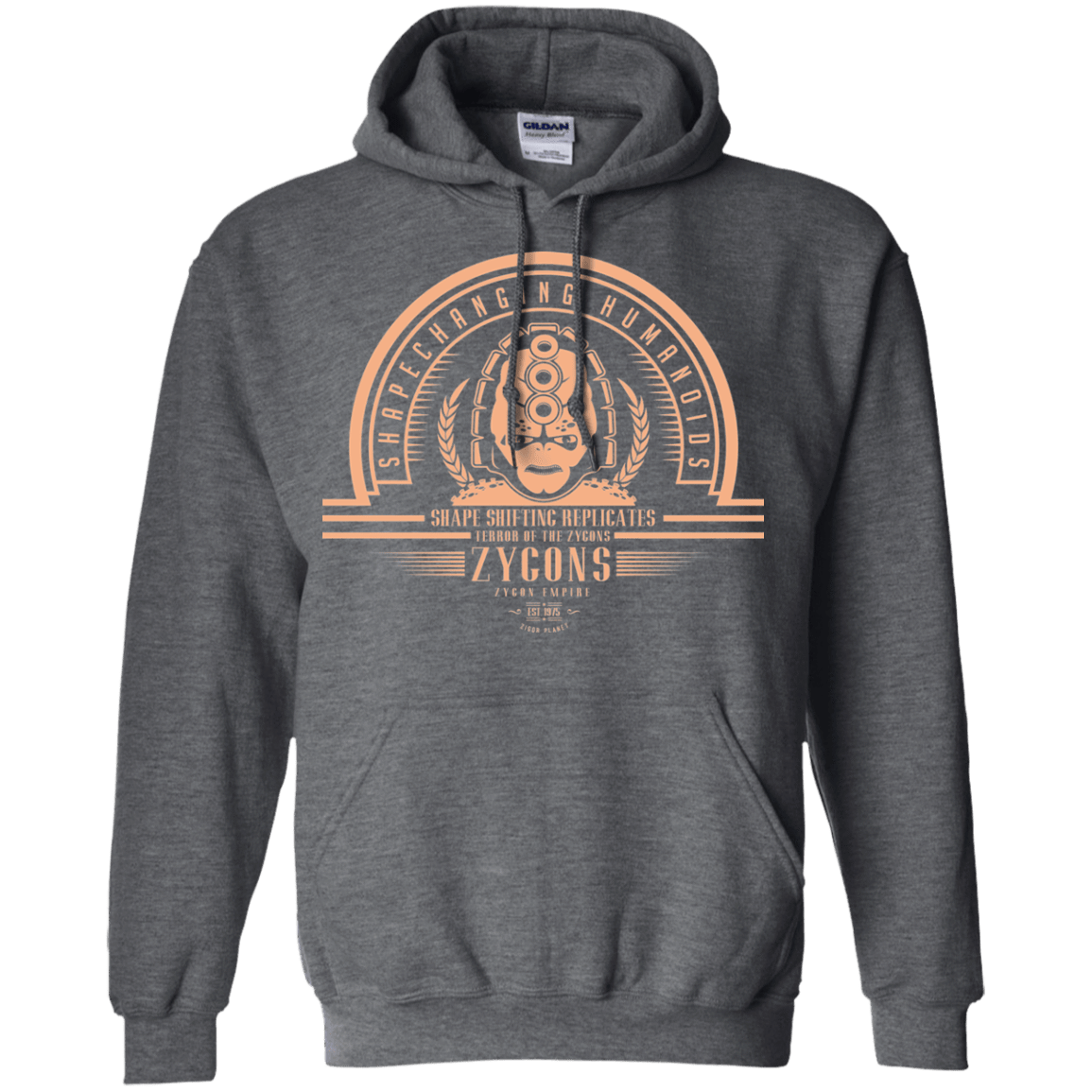 Sweatshirts Dark Heather / Small Who Villains Zygons Pullover Hoodie