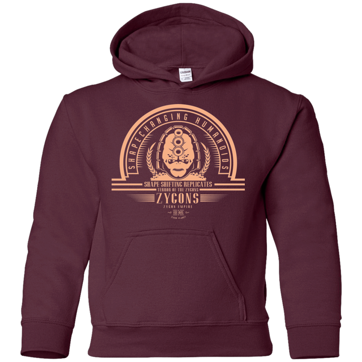 Sweatshirts Maroon / YS Who Villains Zygons Youth Hoodie